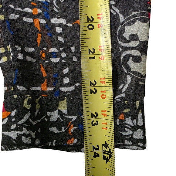 Cabi Womens Shirt Medium M Abstract Print Long Sleeve Button Up Blouse Top - Picture 4 of 8